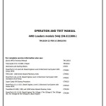 John Deere 544J 4WD Loader Diagnostic Operation Test Manual TM10229