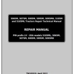 John Deere 5065M 5075M 5085M 5095M 5105M 5105ML 5095MH Tractor Repair Manual TM102619