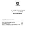 John Deere 2954D Log Loader Diagnostic Operation Test Manual TM10331