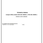 John Deere 4520 4720 Compact Utility Tractor Diagnostic Repair Manual TM105419