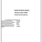 John Deere 220DW Wheeled Excavator Repair Technical Manual TM10545