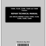 John Deere 7200R 7215R 7230R 7260R 7280R Tractor Repair Technical Manual TM110119