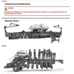 John Deere 1790 Planter Frame Diagnostic Test Manual TM111719