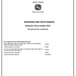 John Deere 1910 Hydraulic Drive Tow Behind Commodity Air Cart Diagnostic Test Manual TM115219