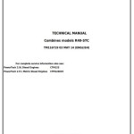 John Deere 4LZ-2.5 R40 STC Whole-Feed Combine Technical Manual TM116719