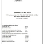 John Deere 744K 4WD Loader Diagnostic Operation Test Manual TM11743