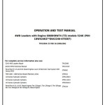 John Deere 524K 4WD Loader Operation Test Manual TM12094