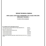 John Deere 544K 4WD Loader Repair Technical Manual TM12099
