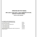 John Deere 624K 4WD Loader Operation Test Manual TM12101