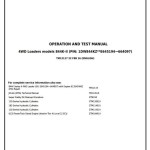 John Deere 844K Series II 4WD Loader Diagnostic Operation Test Manual TM12117