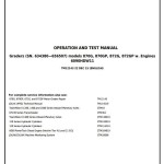 John Deere 870G 870GP 872G 872GP Motor Grader Diagnostic Operation Test Manual TM12143