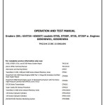 John Deere 870G 870GP 872G 872GP Motor Grader Diagnostic Operation Test Manual TM12144