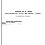 John Deere 870GLC Excavator Diagnostic Operation Test Manual TM12176