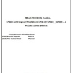 John Deere 670GLC Excavator Repair Technical Manual TM12181
