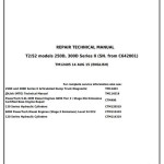 John Deere 250D 300D Series II Articulated Dump Truck Repair Technical Manual TM12405