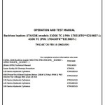 John Deere 310SK 410K Backhoe Loader Diagnostic Operation Test Manual TM12487