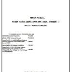 John Deere 160GLC Excavator Repair Manual TM12551
