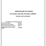John Deere 135G Excavator Diagnostic Operation Test Manual TM12666