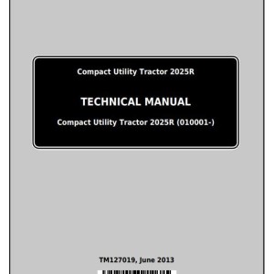 John Deere 2025R Compact Utility Tractor Technical Manual TM127019