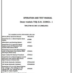 John Deere 750J Crawler Dozer Diagnostic Operation Test Manual TM12709