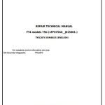 John Deere 75G Excavator Repair Technical Manual TM12876