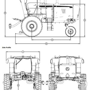 John Deere W235 W260 Rotary Self-Propelled Windrower Diagnostic Test Manual TM129619