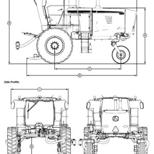 John Deere W235 Self-Propelled Draper Windrower Diagnostic Test Manual TM130219