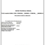 John Deere E300LC Excavator Repair Technical Manual TM13105X19