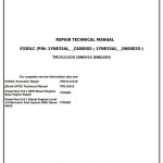 John Deere E330LC Excavator Repair Technical Manual TM13111X19