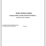 John Deere 17G Compact Excavator Repair Technical Manual TM13326X19