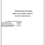 John Deere 160GLC Excavator Diagnostic Operation Test Manual TM13345X19