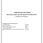 John Deere 544K 4WD Loader Diagnostic Operation Test Manual TM13363X19