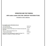 John Deere 524K 4WD Loader Diagnostic Operation Test Manual TM13365X19