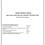 John Deere 544K 4WD Loader Repair Technical Manual TM13372X19