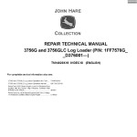 John Deere 3756G 3756GLC Log Loader Repair Technical Manual TM14020X19