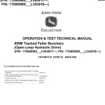 John Deere 859M Tracked Feller Buncher Operation Test Technical Manual TM14087X19