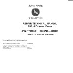John Deere 850J-II Crawler Dozer Repair Technical Manual TM14231X19