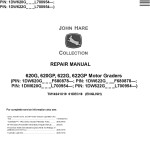 John Deere 620G 620GP 622G 622GP Motor Grader Repair Manual TM14241X19