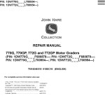 John Deere 770G 770GP 772G 772GP Motor Grader Repair Manual TM14245X19