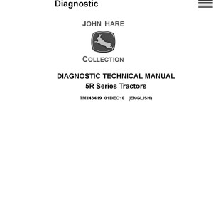 John Deere 5090R 5100R 5115R 5115RH 5125R Tractor Diagnostic Technical Manual TM143419