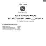 John Deere 624L 4WD Loader Repair Technical Manual TM14346X19
