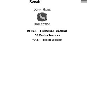 John Deere 5090R 5100R 5115R 5115RH 5125R Tractor Repair Technical Manual TM143519