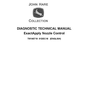 John Deere ExactApply Nozzle Control Diagnostic Technical Manual TM145719