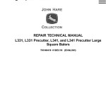 John Deere L331 L341 Precutter Large Square Balers Repair Technical Manual TM148419