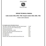 John Deere Cable Grapple Skidder 540E 640E 740E 548E 648E 748E Repair Technical Manual TM1486