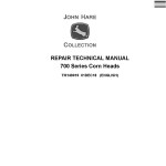 John Deere 706C 708C 712C 712FC 716C 718C Corn Heads Repair Technical Manual TM149019