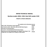 John Deere Backhoe Side Shift Loader 300D 310D 315D Repair Technical Manual TM1497