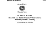 John Deere RSX860E RSX860M Gator Recreational Vehicles Technical Manual TM149819