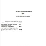 John Deere Excavator 490E Repair Technical Manual TM1505
