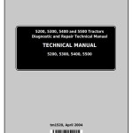 John Deere Tractor 5200 5300 5400 5500 All Inclusive Diagnostic Repair Technical Manual TM1520
